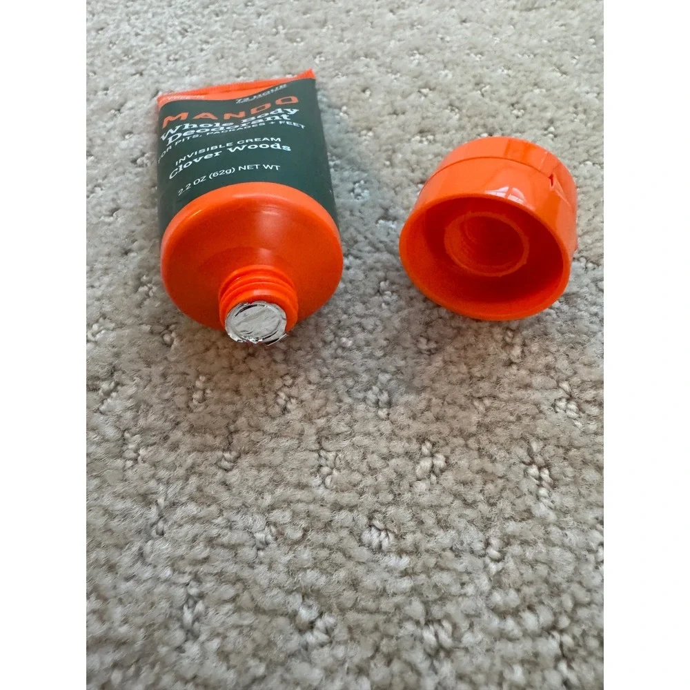 Mando Whole Body Deodorant Invisible Cream Clover Woods 2.2oz Aluminum Free Mens